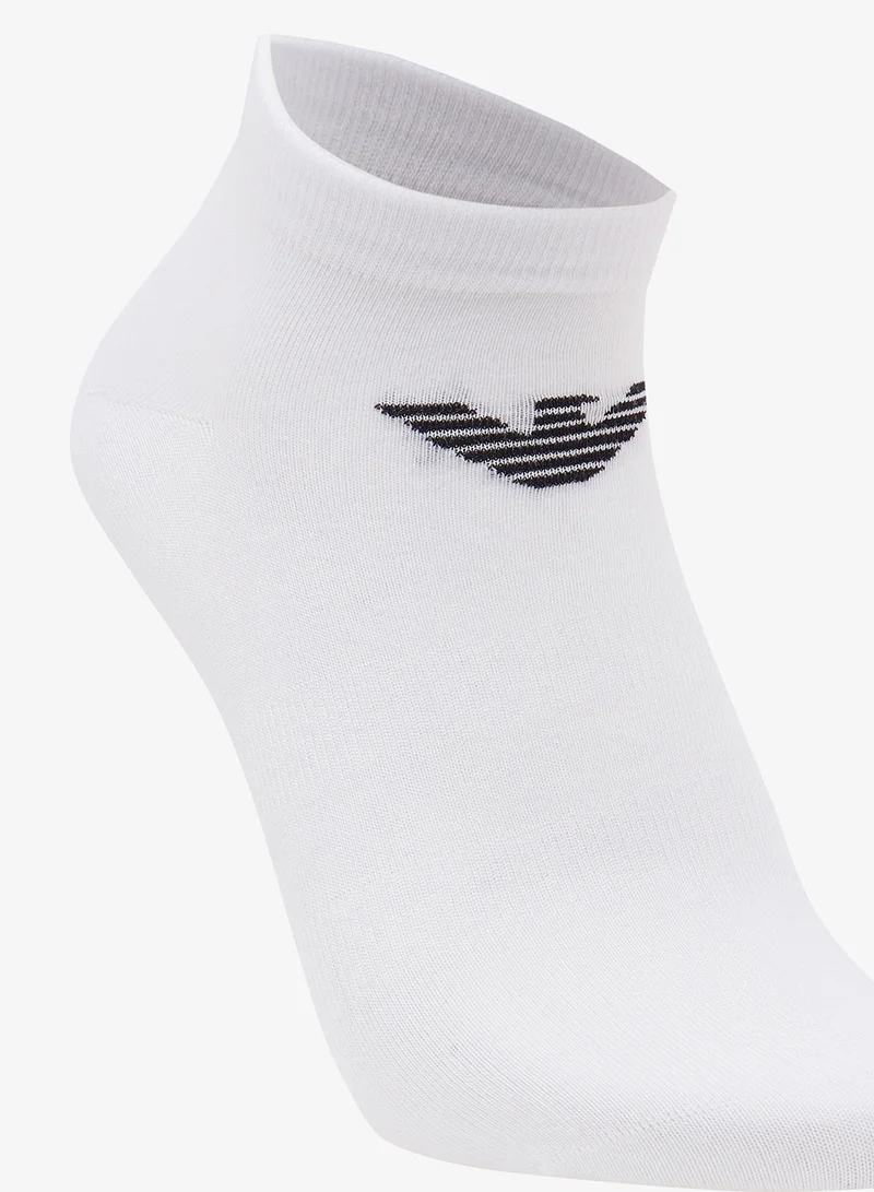 EMPORIO ARMANI  3 Pack Of Logo Ankle Socks for Men | Best Price UAE